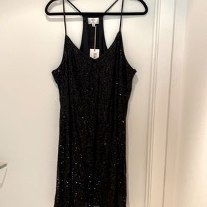 Amazing black sequined Johnny Was dress